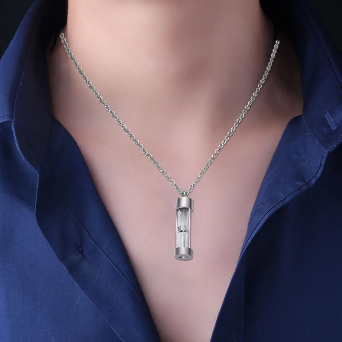 

Stainless Ash Necklace Cremation Jewelry Memorial Pendant Ashes Urn Pendant Necklace for Holding Loved One Ashes