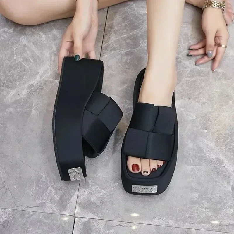 Elegant Women's Sandals Summer 2024 Luxury Womens Sandals Free Shiping Platforms for Women Ladies Shoes Woman 2024 Trend Lady