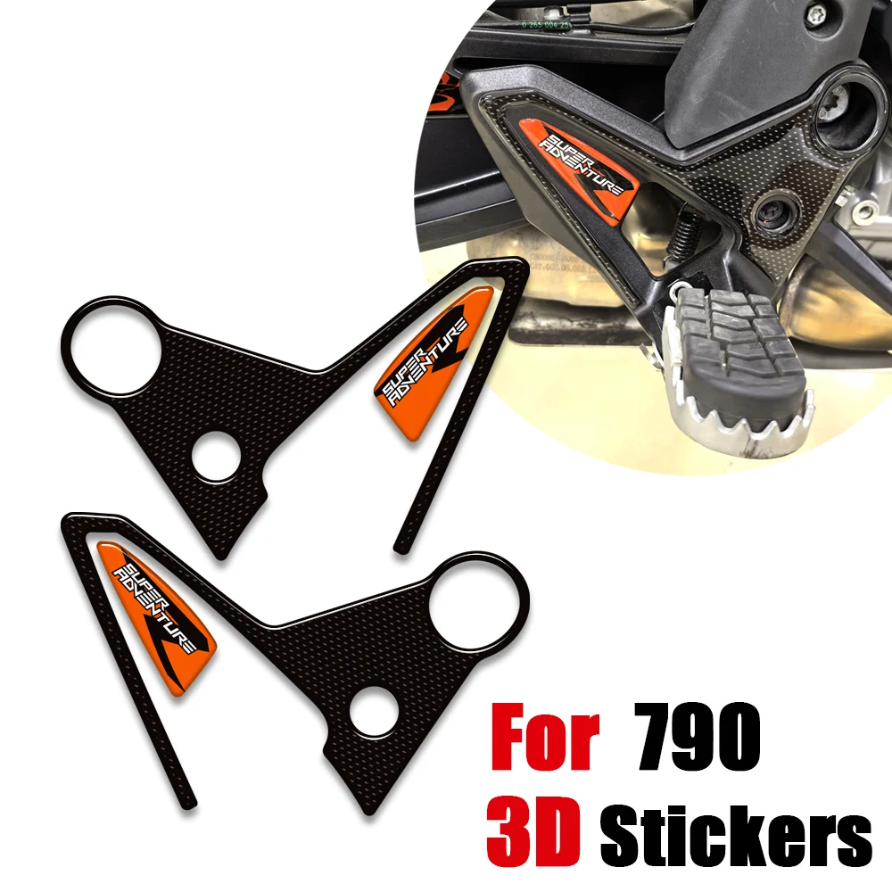 

3D наклейки для мотоцикла для 790, накладка на топливный бак, защита от царапин, нескользящая масляная защита колена, боковые ручки для