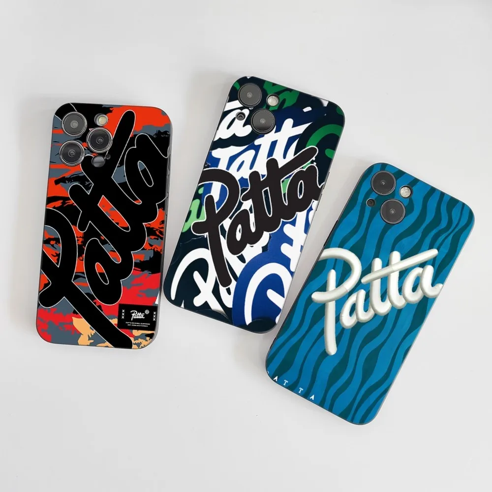 Fashion P-patta. Phone Case Silicone Soft For IPhone 16 15 14 13 12 11 Plus Pro Max Plus