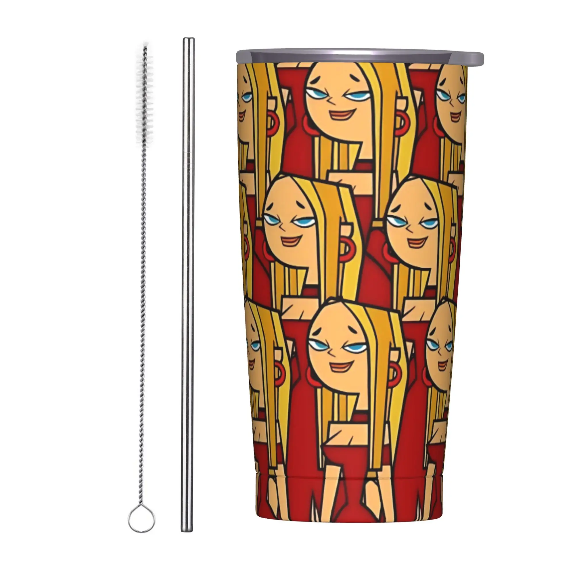 Totals Dramas Blaineley Insulated Tumbler with Lid  Stainless Steel Coffee Mugs Office Home  Bottle Cups, 20oz