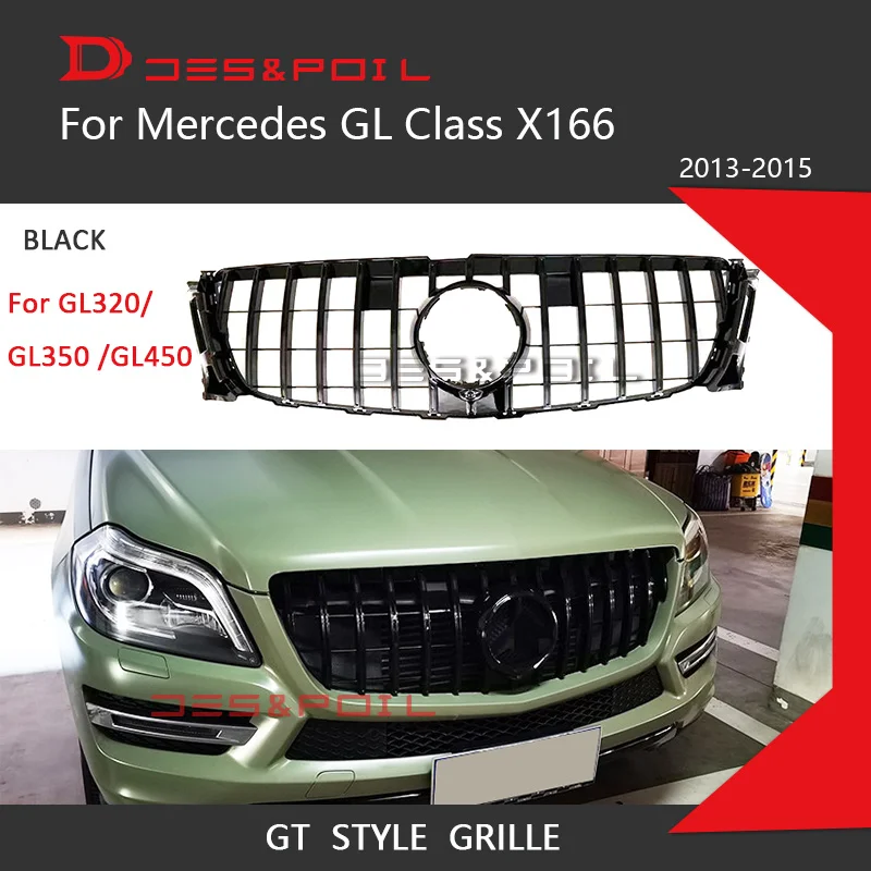 GL Class Amg GT Grill Grille For Mercedes Benz X166 Auto Car Styling 2013-2015 GL320 GL350 GL450 GL500 GL550 GL63 AMG