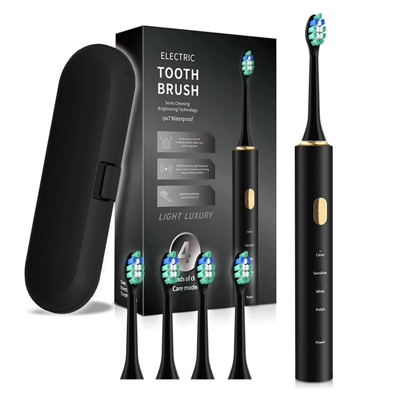 

2025 Portable Personalized Sonic Automatic Ultrasonic Adult USB Chargers Electric Toothbrush