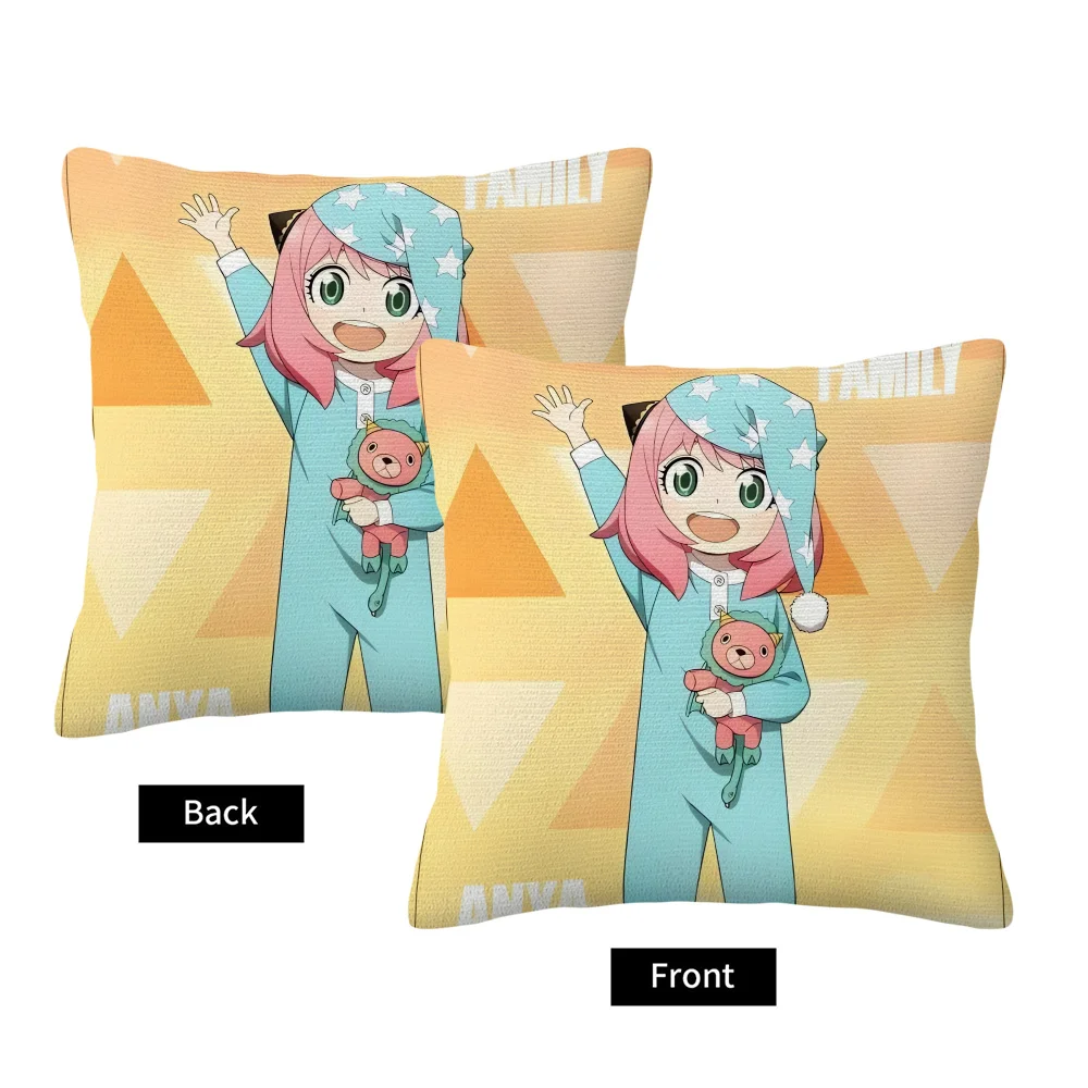 1pc Pajama Anya Spy x Family Pillow Cover, 2D Double-Sided Polyester Cushion Case, Cute Anime Decor Pillowcase, Gift for Spy x F