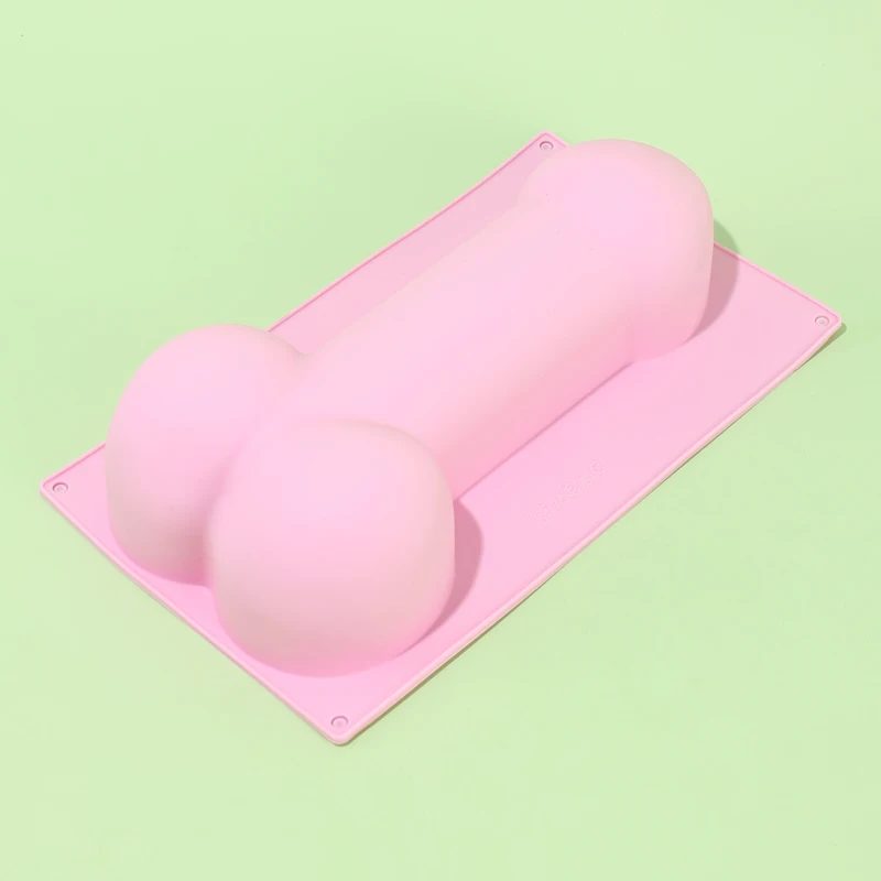 Molde 3D creativo en forma de pene para pastel, silicona de grado alimenticio, Fondant, jabón, hongos, suministros de parodia para fiesta de