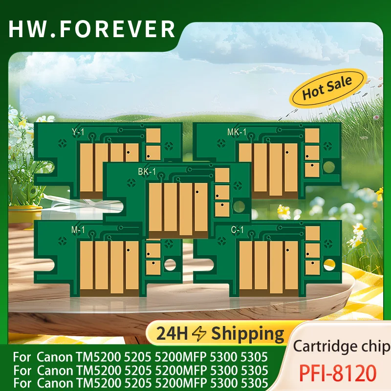 

Чип картриджа PFI-8120 PFI 8120 для Canon, стабильный чип принтера imagePROGRAF TM5200 TM5205 TM5250 TM5300 TM5305 GP5200 GP5300