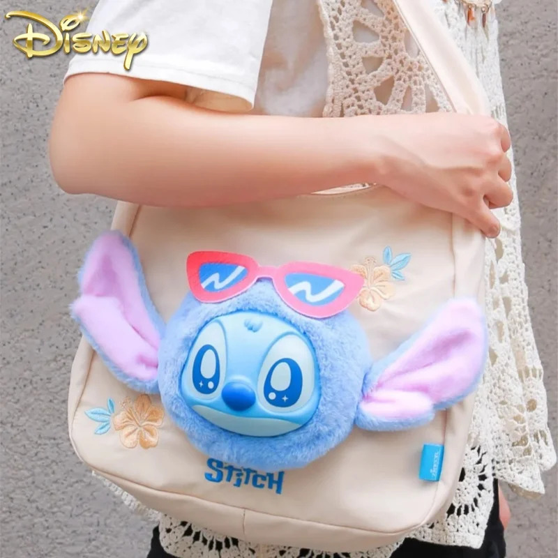 

Disney Stitch Cute Backpack Shoulder Bag Armpit Bag Student Bag Cartoon 3d Surprise Gift For Birthday Girls Toys