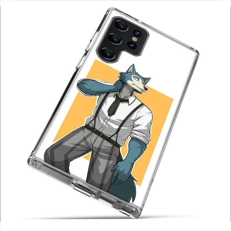 Beastars Legosi Clear Phone Case For Samsung Galaxy S21 S20 S23 FE S24 S22 Ultra Capa S10 S9 S8 Plus S10E Cover Shell Coque