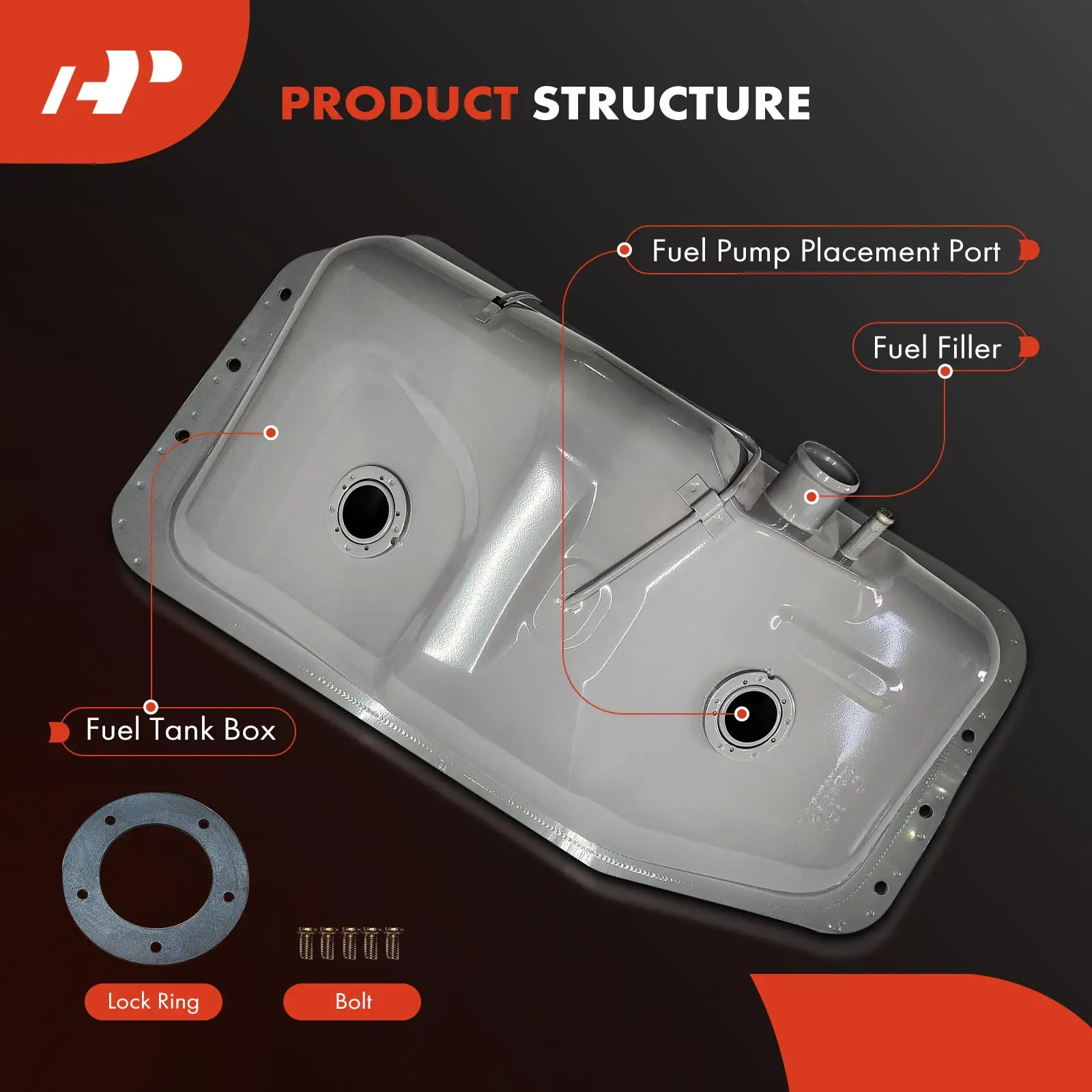 A-Premium 13.7 Gallons Fuel Tank for Toyota Pickup 1986-1990