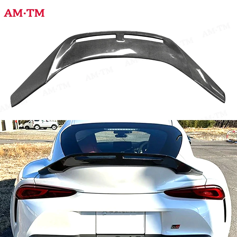 

For Toyota Supra A90 A91 MK5 High quality Upgrade carbon fiber spoiler Shunt rear wing trunk wing splitter rear wing Separator