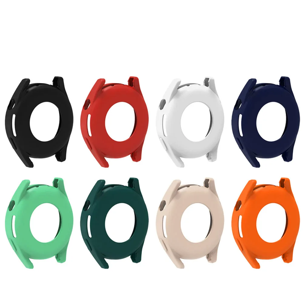 Cover Case For Huawei GT3 46mm Silicone Screen Protector Colorful Coverage Protection With Scale Watch Accessories