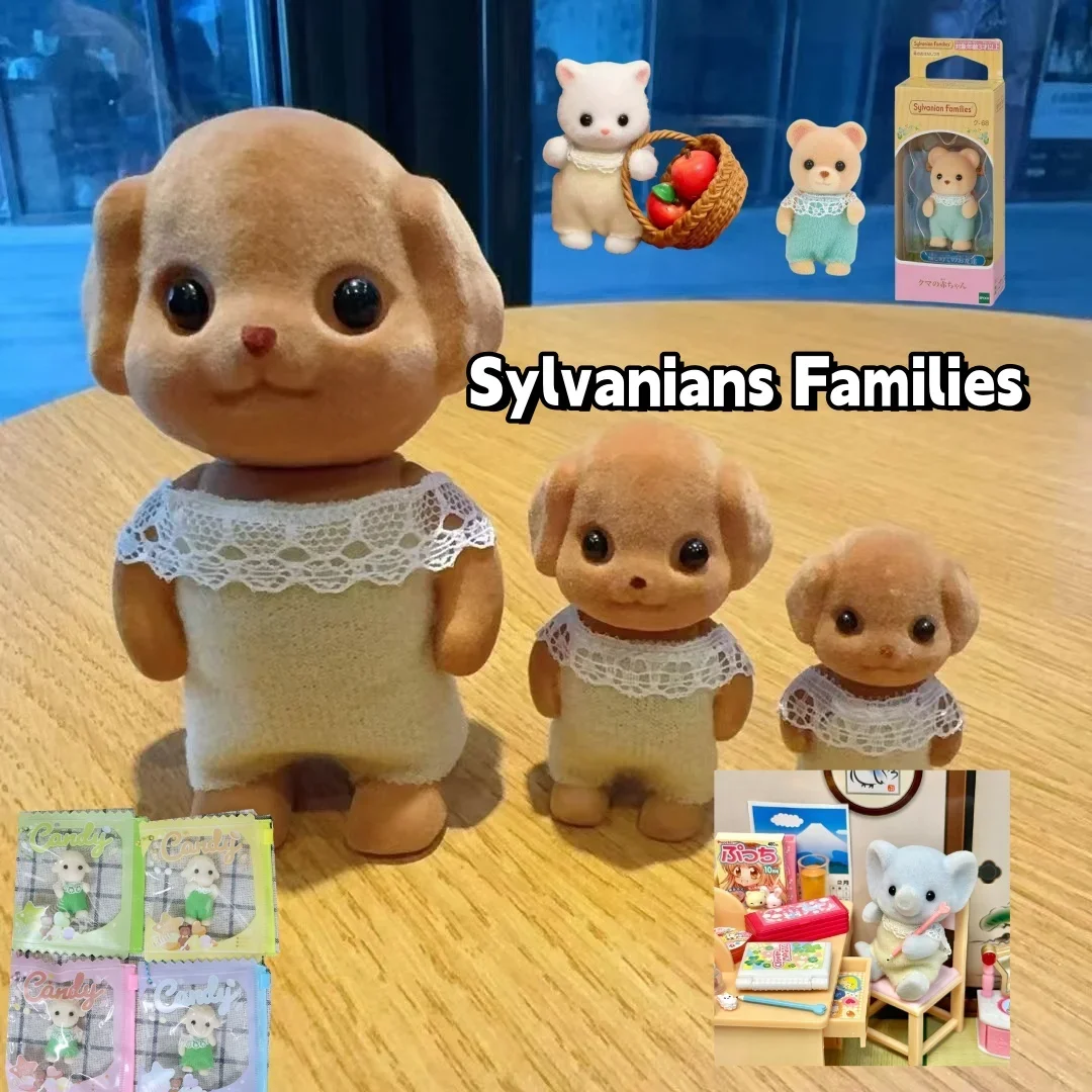 5-10cm Sylvanians Families Flocking Model Dolls Japanese トイプードルちゃん Figurines Anime Toy Character Derivative Peripherals Gift