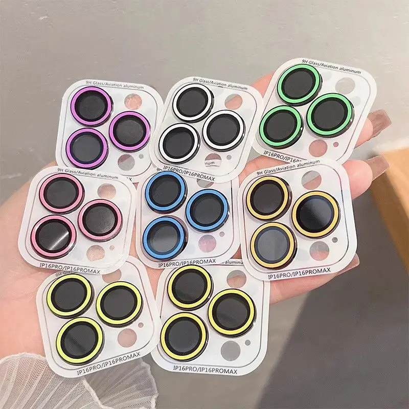 

Luminous Ceramic Camera Lens Protector For iPhone 13 15 14 11 12 16 17 Pro Max 12 Mini 13 Mini Lens Ring Tempered Glass Film