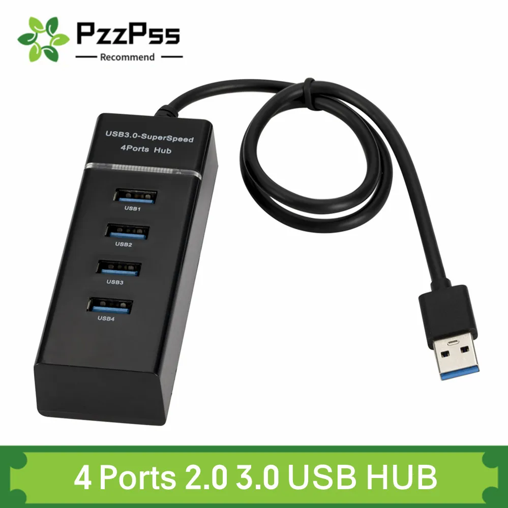 

Разветвитель USB с 4 портами 2,0 3.0 для настольных ПК, ноутбуков