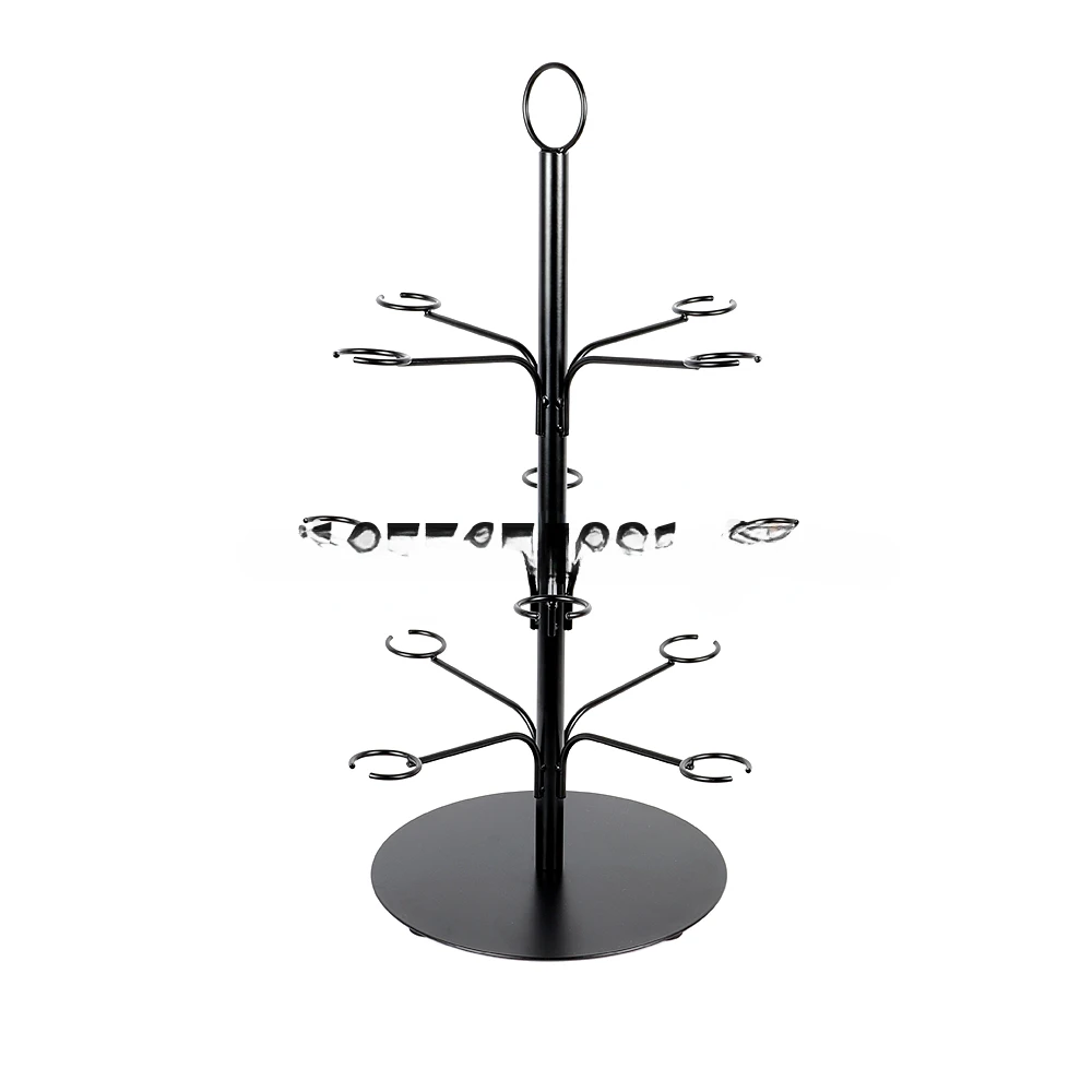 INTELLIGENT 3 Tier Wine Glass Holder Freestanding Tabletop Storage Rack Cocktail Glass Tree Display Stand