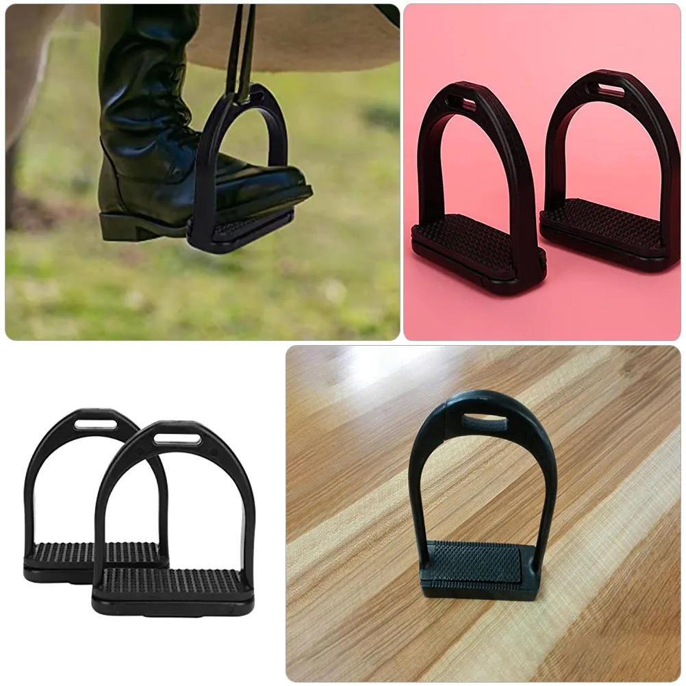 2 قطعة ركاب السلامة المهنية الحصان اكسسوارات عدم الانزلاق دائم السرج الركاب لركوب الخيل مريحة