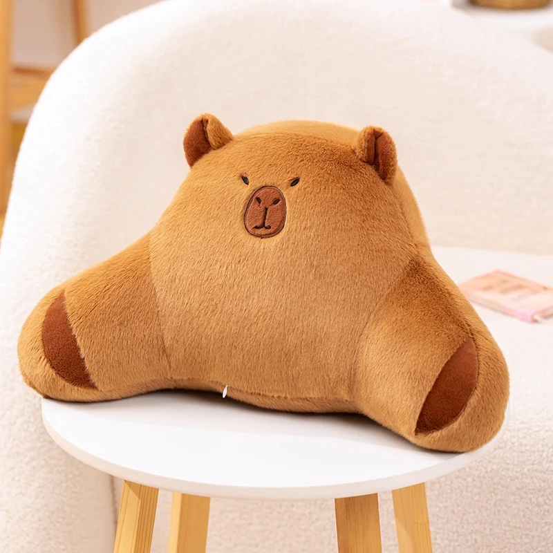 50cm Cute Capybara Cushion Comfortable Car Lumbar Support Pillow Lumbar Backrest Cushion Suitable For Home And Office Use