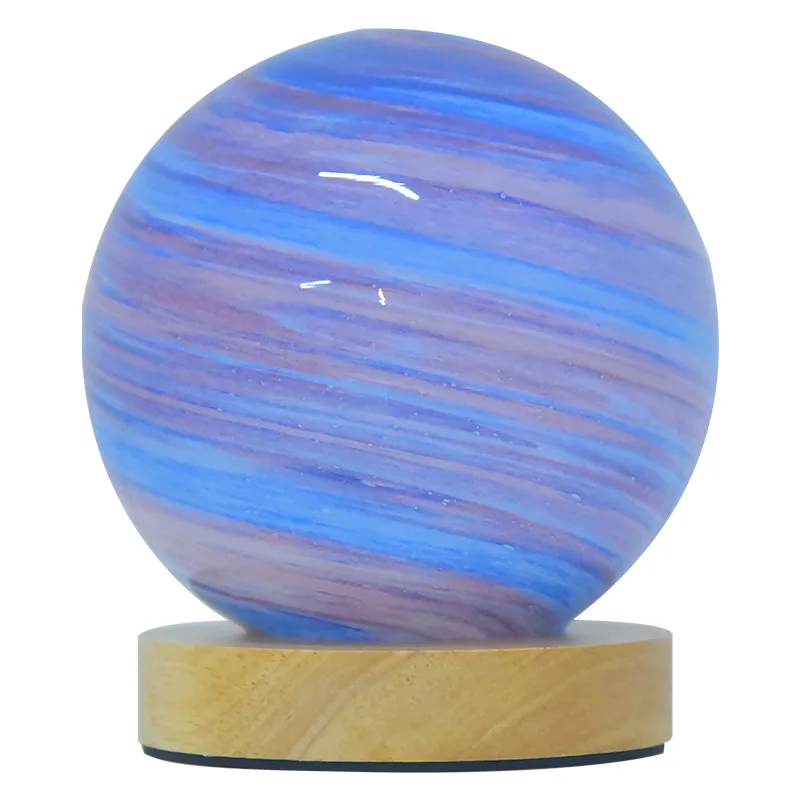 Nordic ใหม่การออกแบบกระจก Starry Sky Moon Night Light ห้องนอน Companion Sleep บรรยากาศโรแมนติก Planet Light