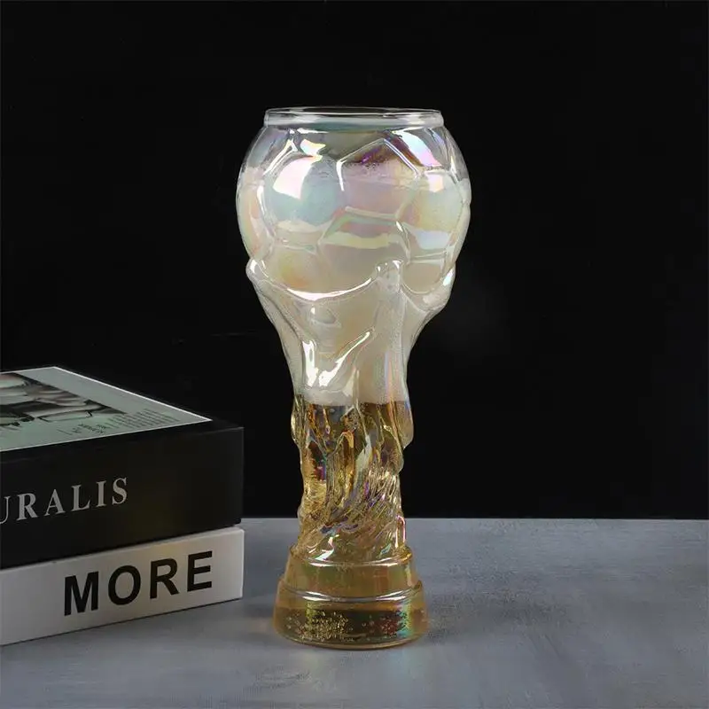 Football Fans Beer Glass Coffee Mugs Trophy Shape Comfort With Distinctive Texture Beer Mug Suitable For Family Bar Gatherings view 5