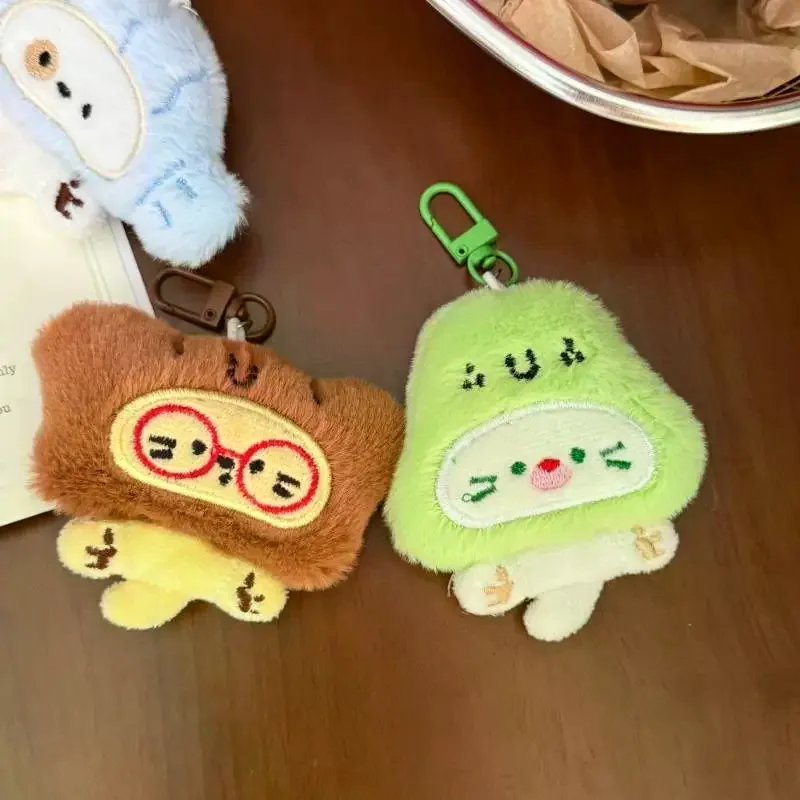 /GJ/Cartoon Plush Keychain Creative Fashion Pendant Simple All-matching Bag Decoration Accessorie Cute