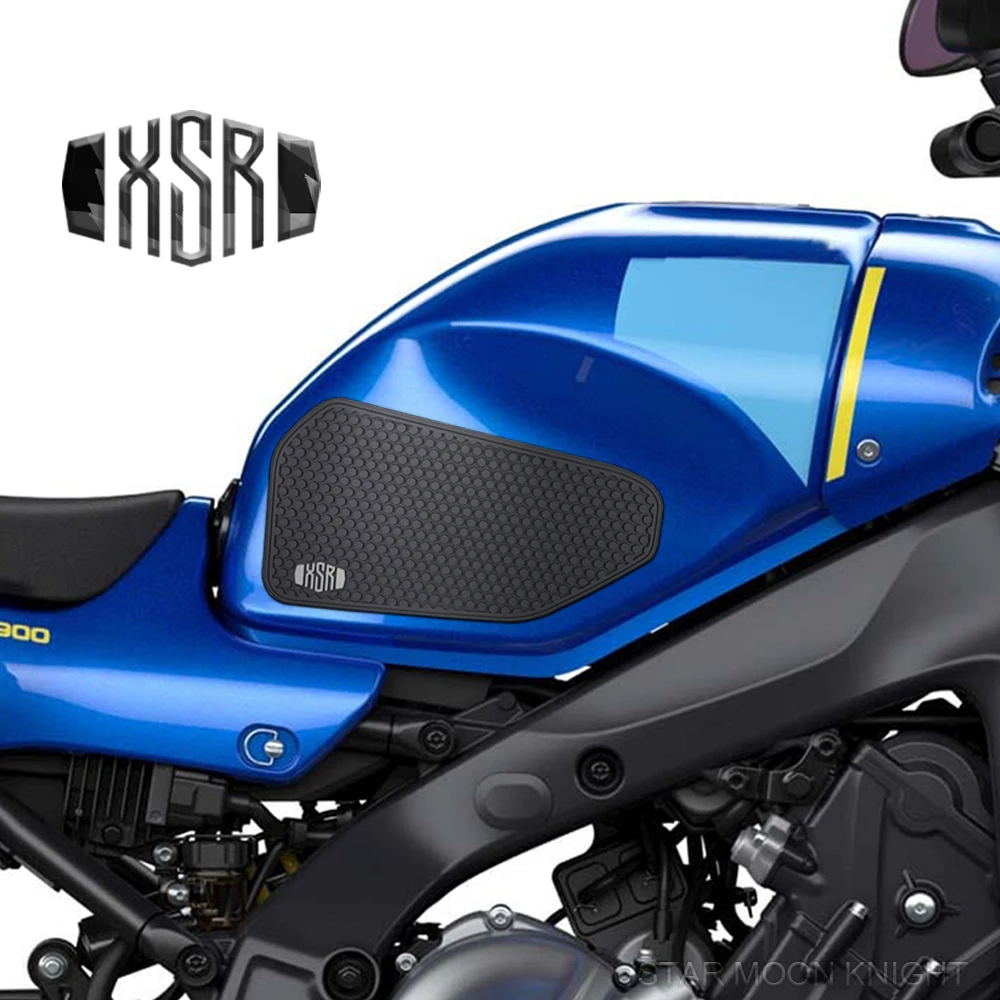 Für Yamaha XSR900 XSR 900 2022- Tank pad Seite Kraftstoff Tankpads Protector Aufkleber Knie Grip Traktion Pad Nicht-slip Schmücken Aufkleber