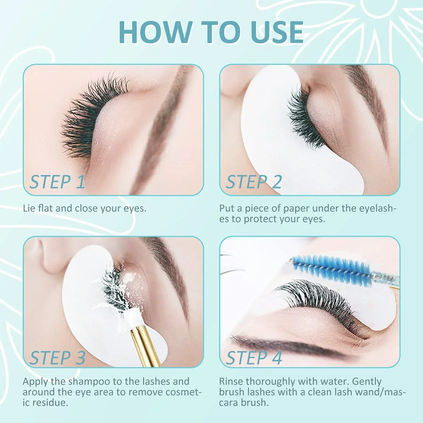 ISunley 60ml shampooing pour cils nettoyage doux cils greffage Mousse pour cils mousse nettoyant professionnel personnalisé en gros