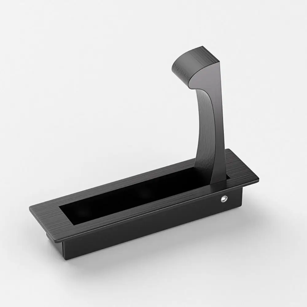 Hardware Stainless Steel Cabinet Door Handle Hidden Invisible Cabinet Pulls Durable Embedded Concealed Handles Tatami Drawer
