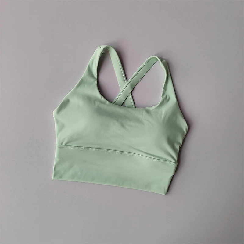 Sport-BH mit hoher Intensität und festen Polstern, stoßdämpfend, für Laufen, Fitnessstudio, Yoga, Push-up-Effekt, professionelle Unterwäsche für Damen. – Detail 20