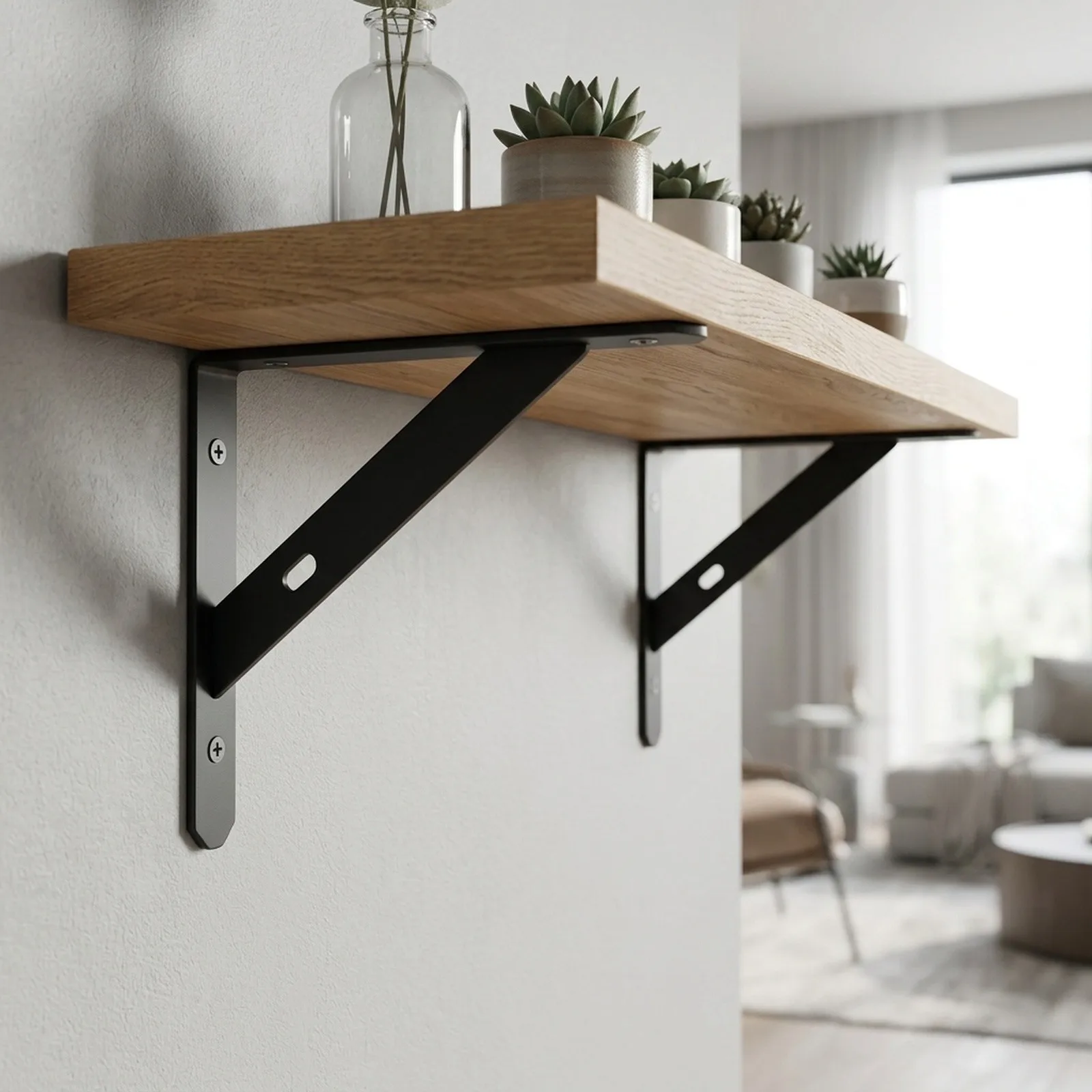 For 2 Pack Metal Corner Supports L Shaped for Shelf Framing in Home Renovation DIY Projects and Space Optimization Tasks