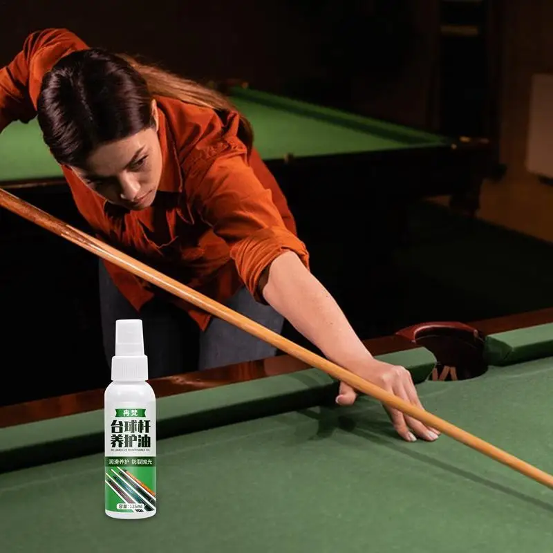 Pool Cue Cleaner 125ml Shaft Cleaner And Burnisher Billiards Cue Shaft Polisher Wooden Shaft Maintenance Anti Cracking Cue Shaft