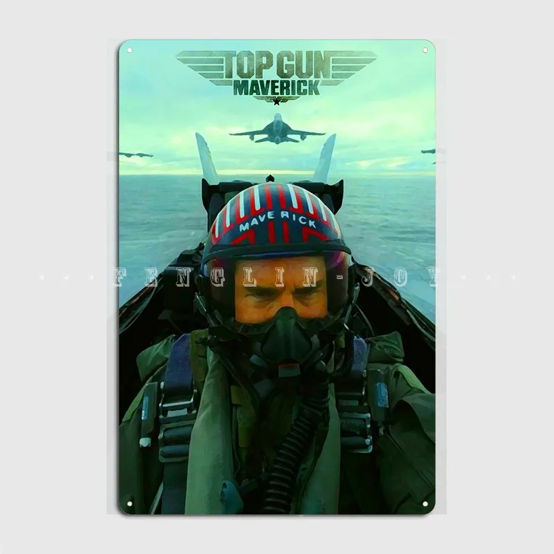 Top Gun Maverick Metal Plaque Poster Pub Club Bar Printing Plates Tin Sign Poster