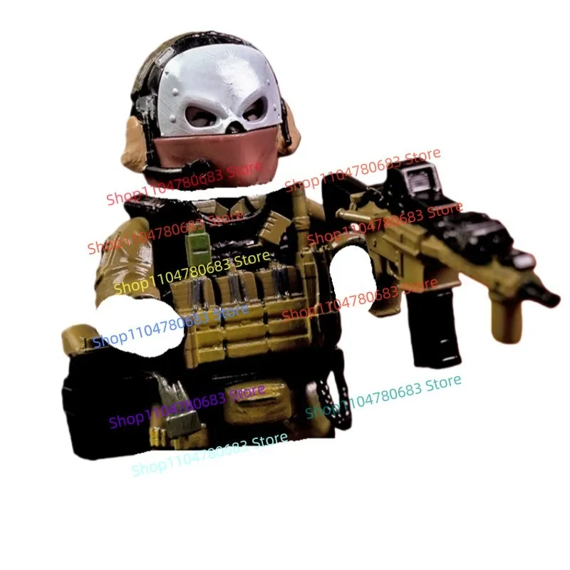 قطع بناء MOC، شخصيات صغيرة لجنود القوات الخاصة، إكسسوارات، نموذج لعبة تجميع عصرية، هدية