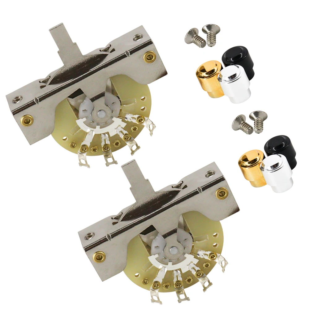 

1 set Guitar Switch Caps Toggle Electric Replacement Metal Pickup Selector Switches Parts for Guitars Durable Reliable Different