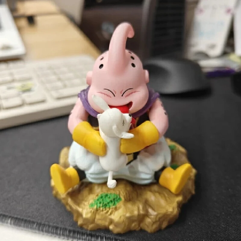 Figurine d'Action Dragon Ball Majin Buu en PVC pour Enfant, Jouet de Dessin Animé, Modèle Musculaire, Mignon, Cadeau d'Anniversaire, Tendance