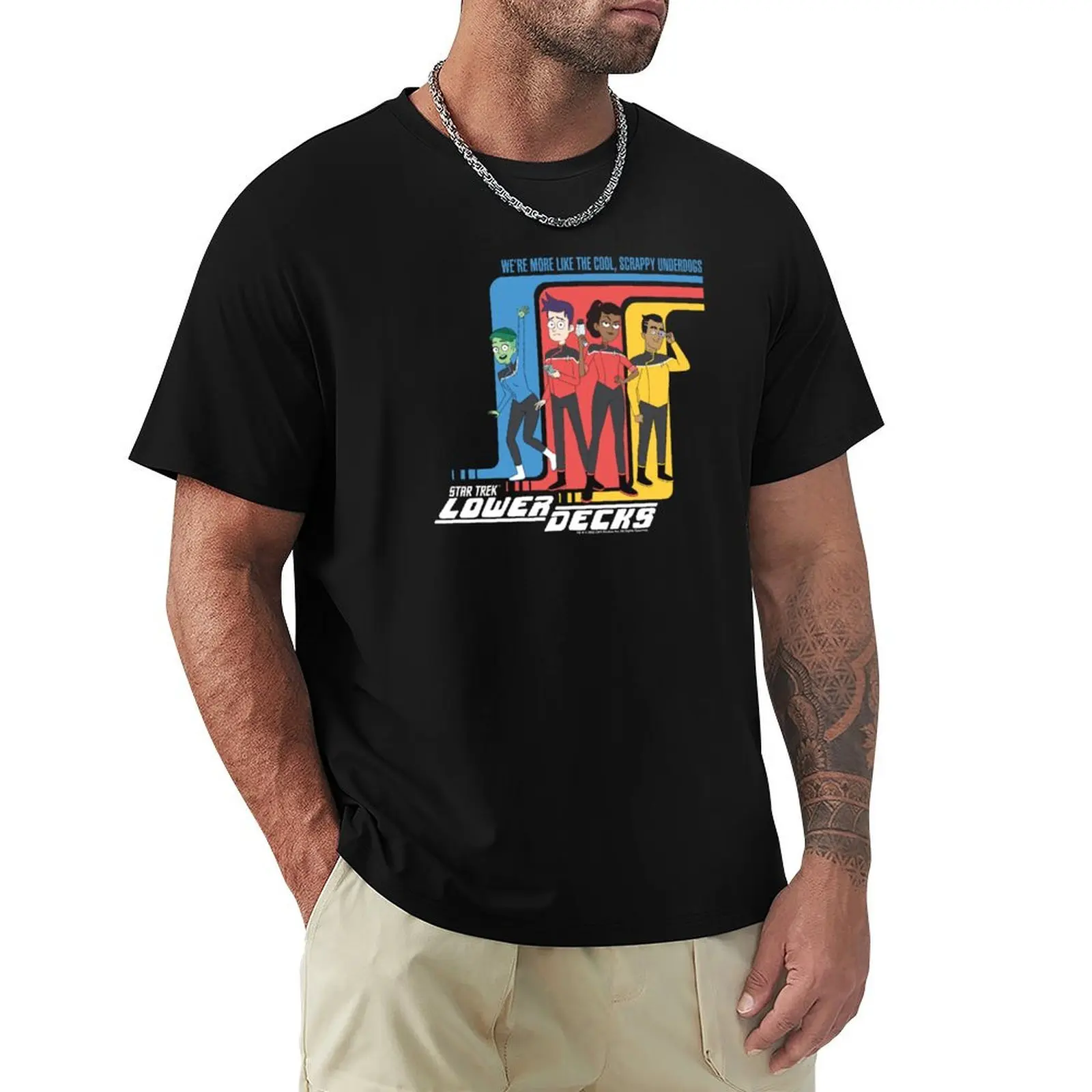 Star Trek: Lower Decks We're Cool Scrappy Underdogs T-Shirt Performance Workout Short Sleeve Tee