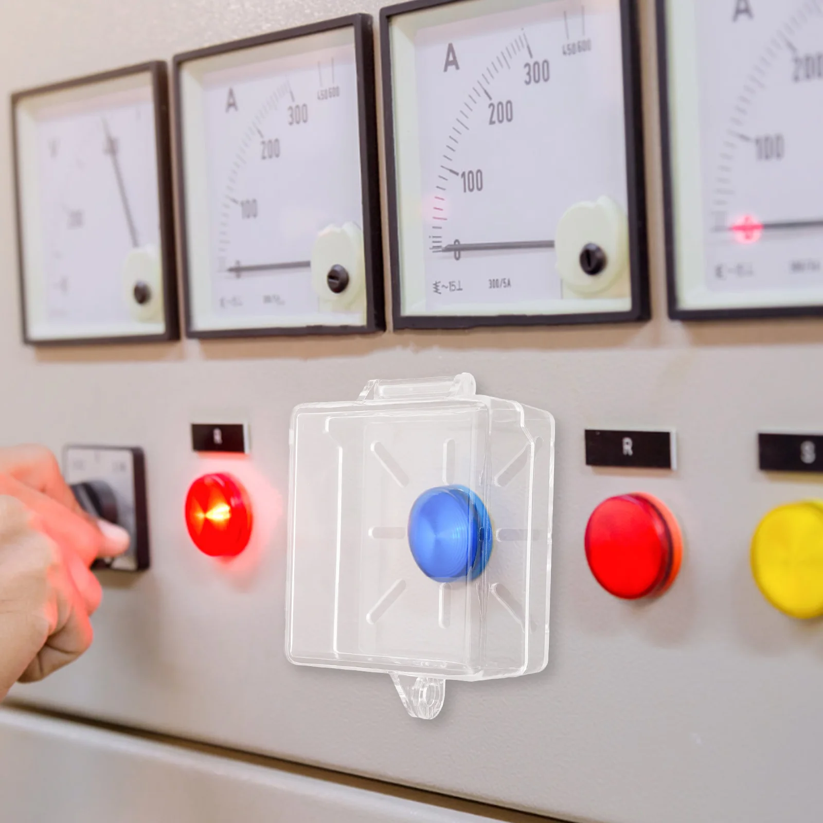 

Transparent Button Cover Lockable Switch Guard Waterproof Safety Case Protects Against Accidental Activation in Homes and