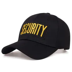 Unisex SECURITY Letter Embroidery Baseball Caps Spring And Autumn Outdoor Adjustable Casual Hats Sunscreen Hat