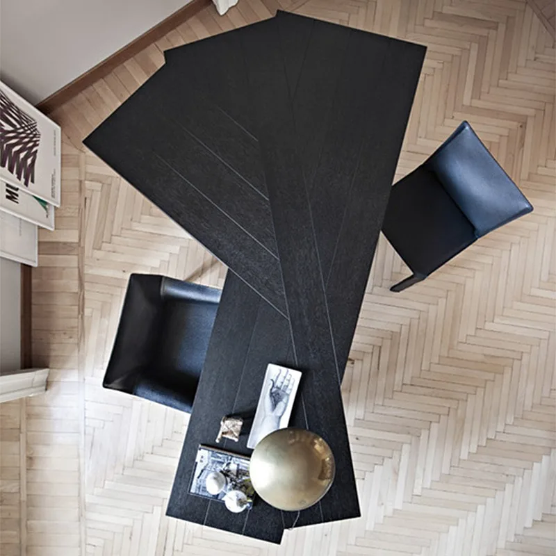 

Butterfly desk fan Italian minimalist study desk designer medieval solid wood special-shaped desk