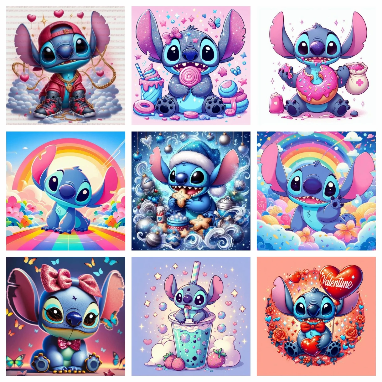 Lilo e Stitch Disney Fai da te Diamond Art Painting Offerte Nuovi 2024 Kit Immagini a piena distanza Decorazioni per la casa Ricamo Mosaico Quadro