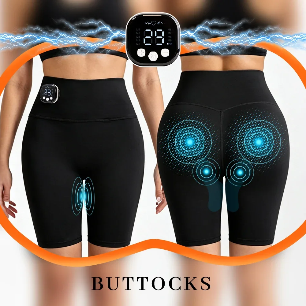 EMS Intelligent Microcurrent Shaping Yoga Massage Shorts Enhance Buttocks Fitness And Plastic Training Reduce Fat Mass Hip Lift
