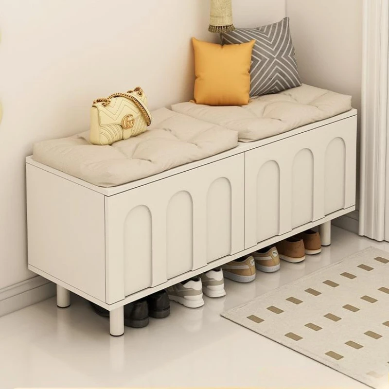 

Сменная обувь у двери Бытовой вход Шкаф для обуви Скамейка Маленькая квартира Интернет-знаменитости в дверь