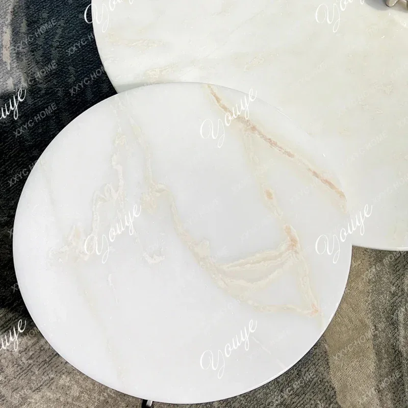 Luxury Stone Coffee Table Special-shaped Living Room  Natural Marble Coffee Table High-end