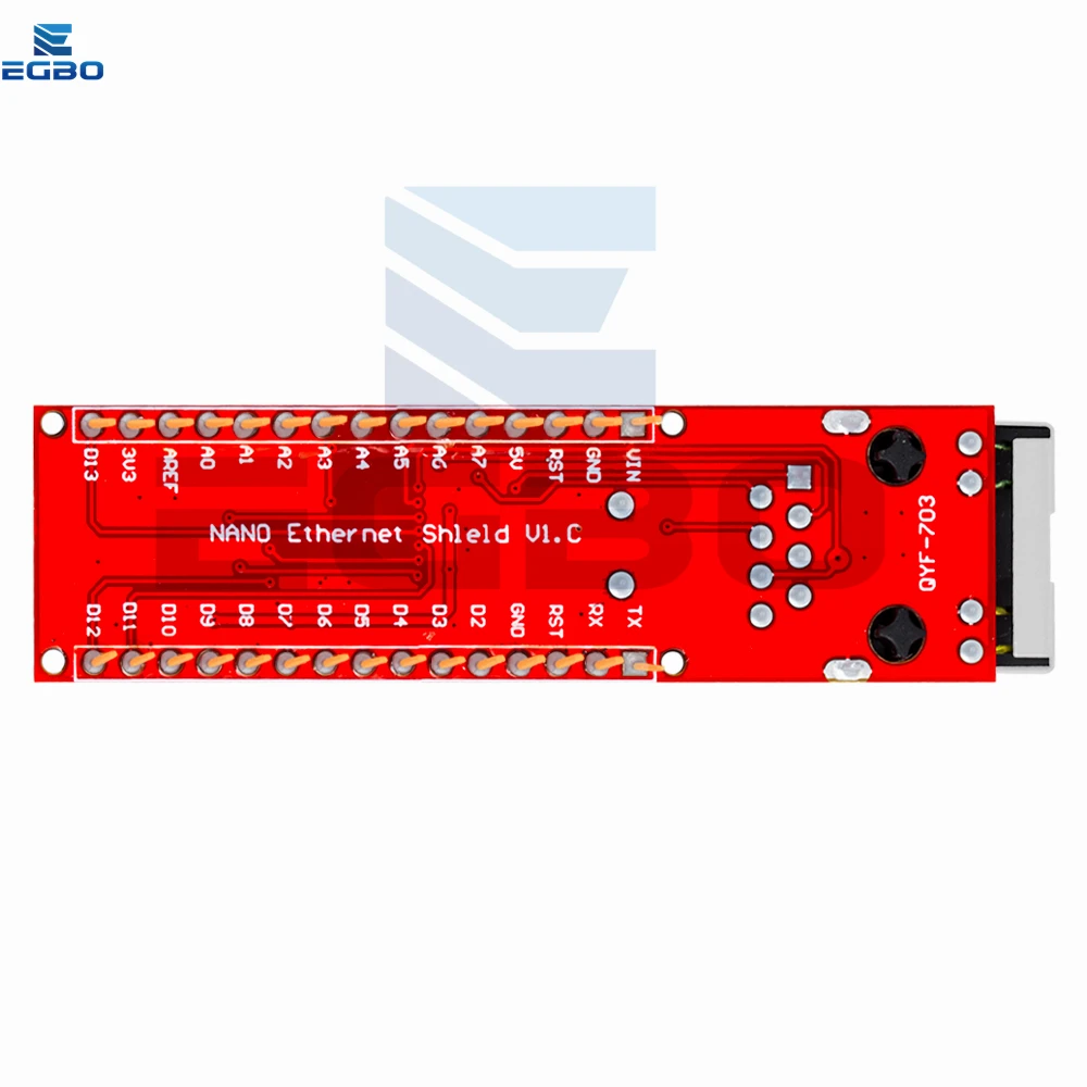 EGBO Nano V3 Ethernet Shield ENC28J60 Microchip HR911105A Ethernet Webserver Board Module for Arduino Nano 3.0