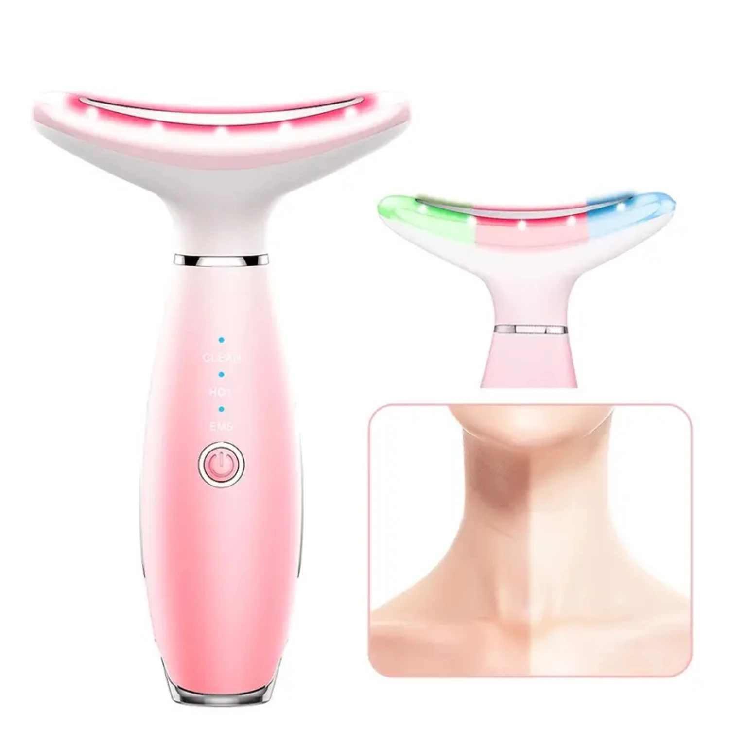 Christmas Valentine's Mother's Day Gift EMS Beauty Device - V Face And Neck Lifting 3-Color Wrinkle Removal Thin Chin Vibration