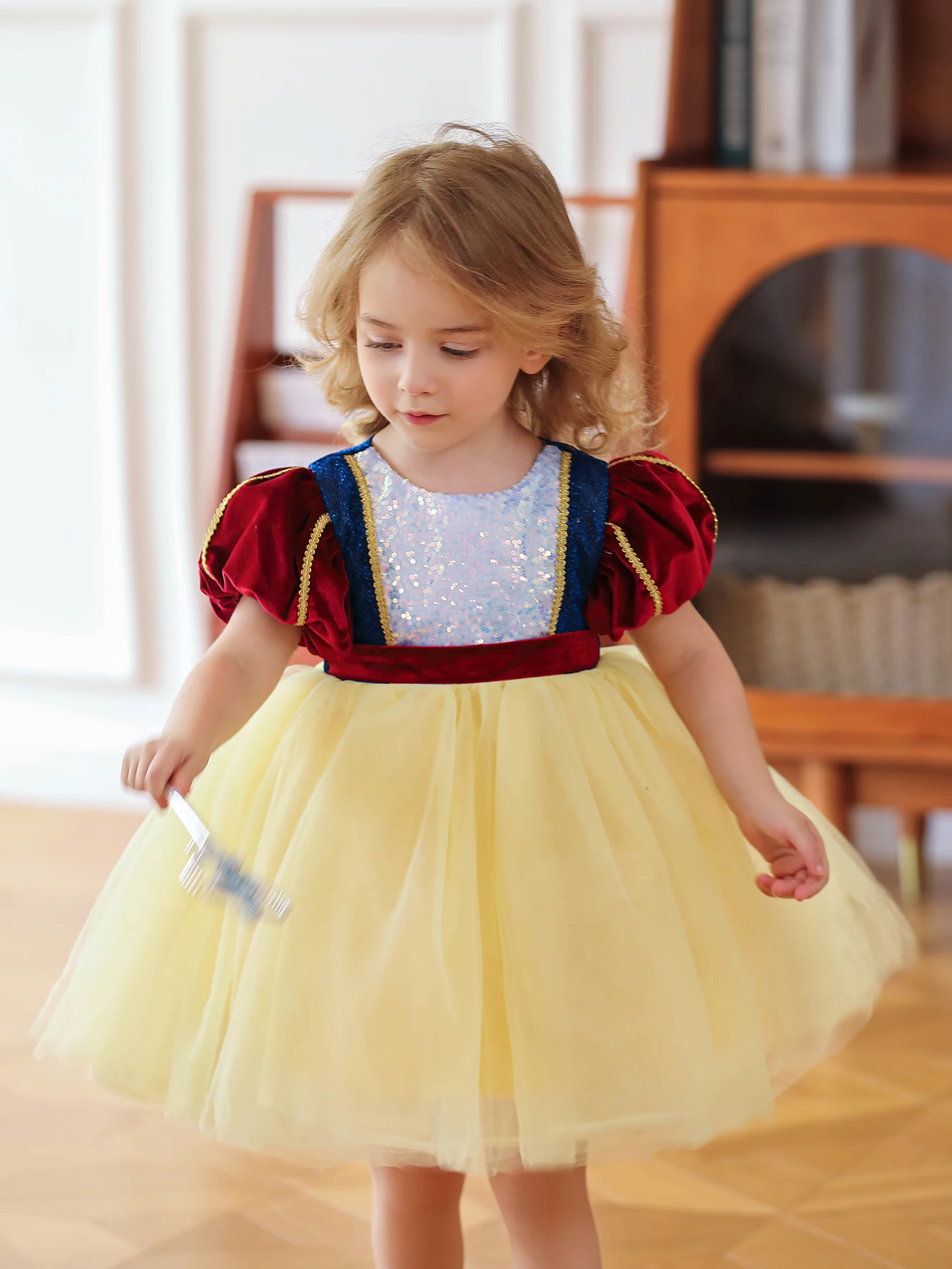 New Fashion Kids Party Wear Baby Girl Pageant Ruffle Princess Dress