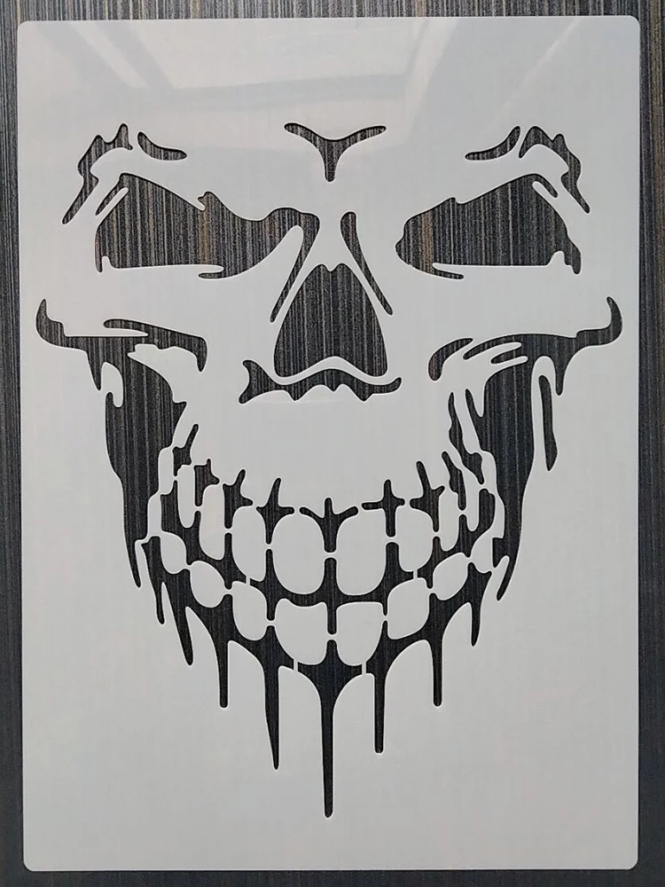 Skulls DIY Layering Stencils for Wall Painting
