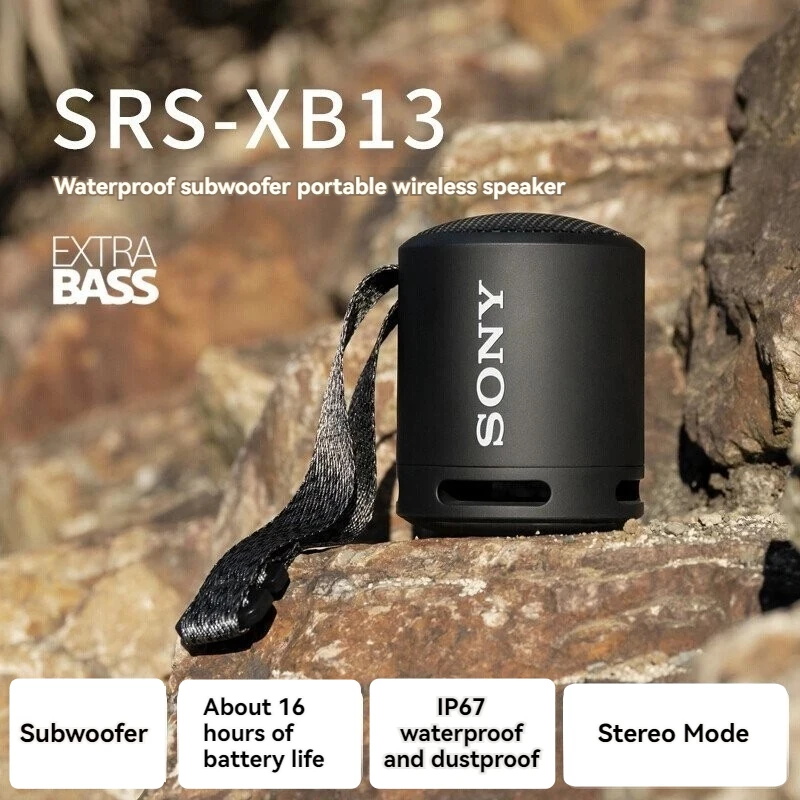 Оригинальный портативный беспроводной динамик для SONY SRS-XB13 EXTRA BASS XB13, беспроводной Bluetooth-сабвуфер, уличный мини-стерео