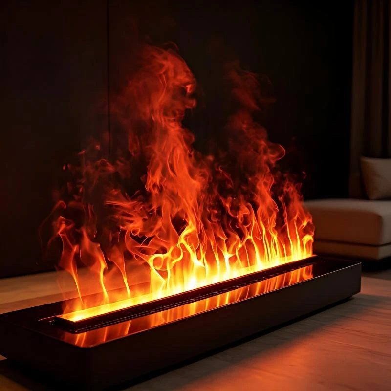 

50cm Touch Screen Control Atomizing Fireplace gold mist fireplace firepit 9Adjustable Mist Levels 9 Flame Modes flame chimney