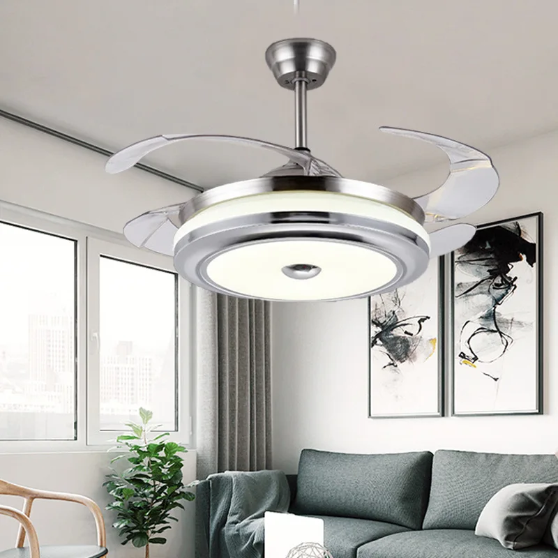 Ceiling Fan lamp dining room living room DC ceiling fan lamp For home Decro lamp Ventilador modern invisible fan lamp