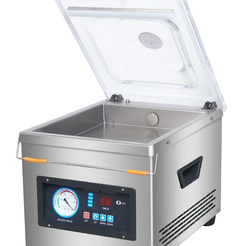 Household & Commercial 260 Single‑Chamber Vacuum Sealing Machine, Desktop Dry‑Wet Food Vacuum Packager